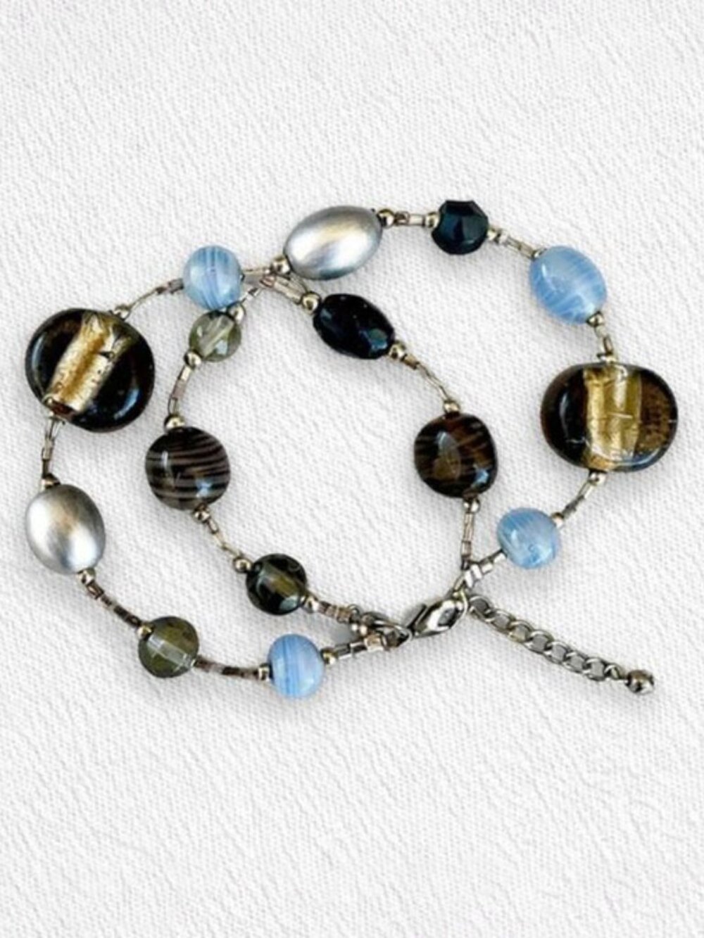 Vintage 90's Premier Designs Art Glass Bracelet